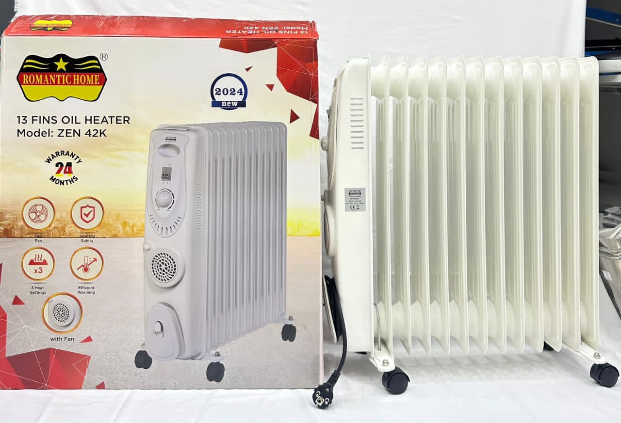 شوفاژ 13 پره فن دار برقی رمانتیک مدل 42p